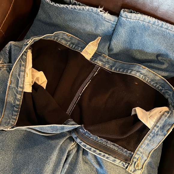 Carhartt Fleece lined distressed carpenter jeans - Picture 5 of 7